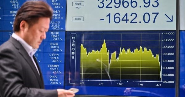 Nối gót Phố Wall, các thị trường chứng khoán châu Á đồng loạt giảm điểm