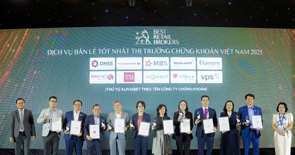 Chính thức công bố bảng xếp hạng dịch vụ bán lẻ tốt nhất thị trường chứng khoán Việt Nam - Best Retail Brokers 2025