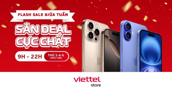 Flash sale iPhone tại Viettel Store