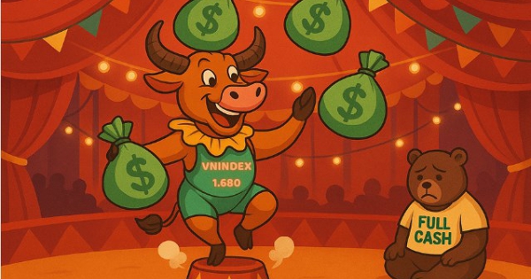 Ngân hàng bứt phá, VN-Index tăng gần 24 điểm, áp sát vùng 1.690