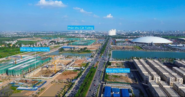 [Photostory] Nhộn nhịp thi công tại khu đô thị Vinhomes Cổ Loa, Hà Nội