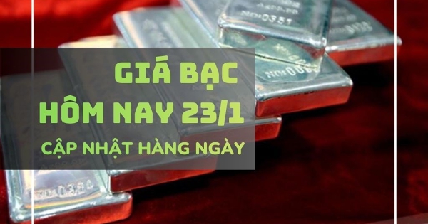 Giá bạc hôm nay 23/1 bạc Phú Quý trong nước vượt 100 triệu đồng/kg, thế giới áp sát 99 USD/ounce