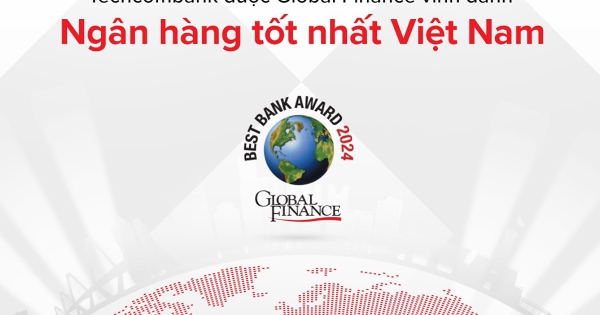 Techcombank được Global Finance vinh danh ‘Ngân hàng tốt nhất Việt Nam’