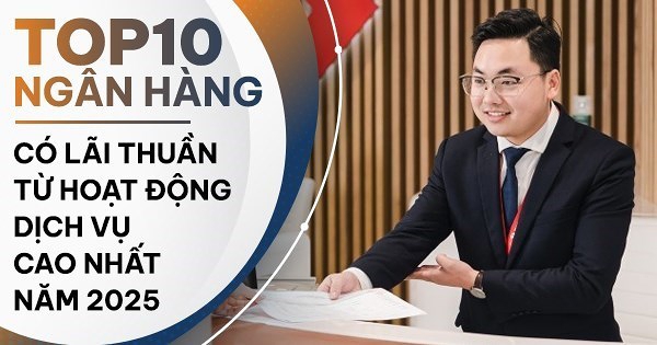 TOP 10 ngân hàng có lãi từ dịch vụ cao nhất năm 2025: Techcombank dẫn đầu hệ thống, VPBank tăng hai bậc