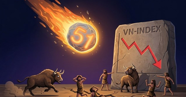 Hơn 500 mã giảm, VN-Index lao dốc 51 điểm phiên kết thúc cơ cấu ETF