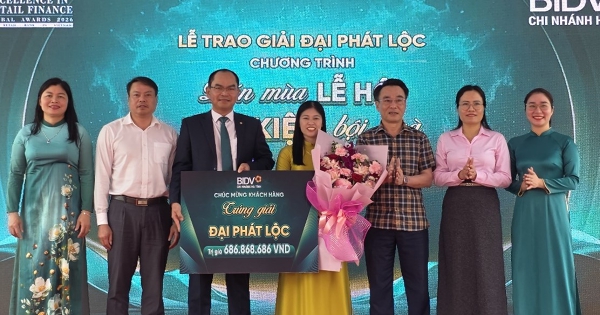 Khách hàng may mắn 'đón lộc' hơn 686 triệu đồng từ BIDV