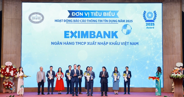 Eximbank được vinh danh là tổ chức tín dụng tiêu biểu trong hoạt động thông tin tín dụng năm 2025