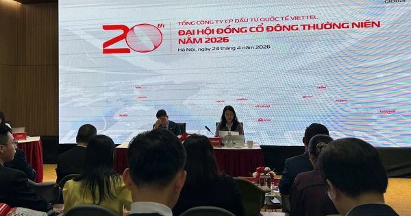 [LIVE] ĐHĐCĐ Viettel Global: Chia cổ tức 2025 hơn 10.000 tỷ đồng, tỷ lệ 33%
