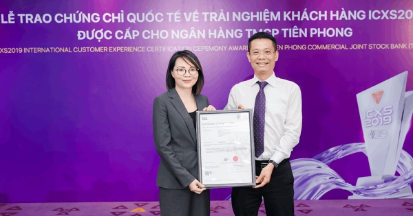 TPBank xác lập chuẩn mới với chứng chỉ trải nghiệm khách hàng quốc tế ICXS2019