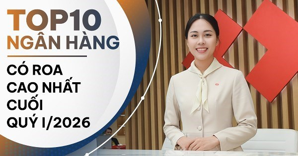 TOP 10 ngân hàng có ROA cao nhất cuối quý I/2026: Techcombank, VPBank dẫn đầu toàn ngành