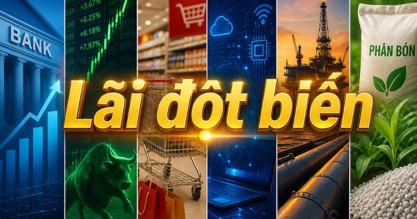 Lộ diện những khoản lãi đột biến tăng từ 3 tới 4 chữ số quý đầu năm