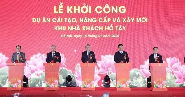 Khởi công dự án Nhà khách Hồ Tây