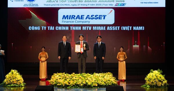 Tài chính Mirae Asset vinh dự nhận giải thưởng Top 10 Thương hiệu Uy tín Hàng đầu Châu Á 2025