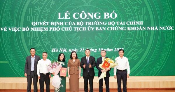 Bổ nhiệm hai Phó Chủ tịch Uỷ ban Chứng khoán Nhà nước