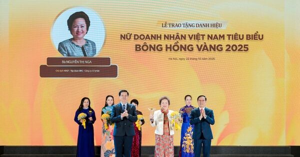 Chủ tịch Tập đoàn BRG lần thứ 6 được vinh danh TOP 10 “Nữ doanh nhân Việt Nam tiêu biểu - Bông hồng Vàng 2025”