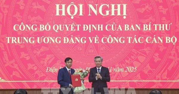 Ông Lê Văn Lương được điều động làm Phó Bí thư Tỉnh ủy Điện Biên