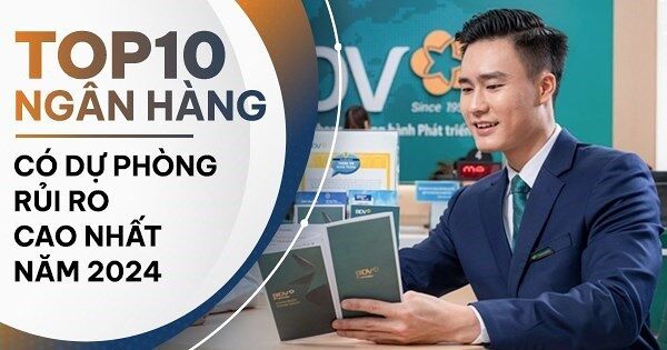 TOP 10 ngân hàng trích lập dự phòng rủi ro nhiều nhất năm 2024: BIDV dẫn đầu toàn ngành