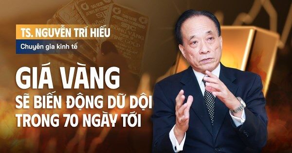 Chuyên gia Nguyễn Trí Hiếu: Giá vàng sẽ biến động dữ dội trong 70 ngày tới