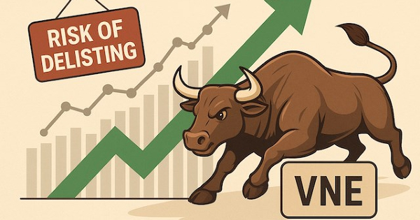 Cổ phiếu VNE tăng dựng đứng dù đối mặt rủi ro huỷ niêm yết