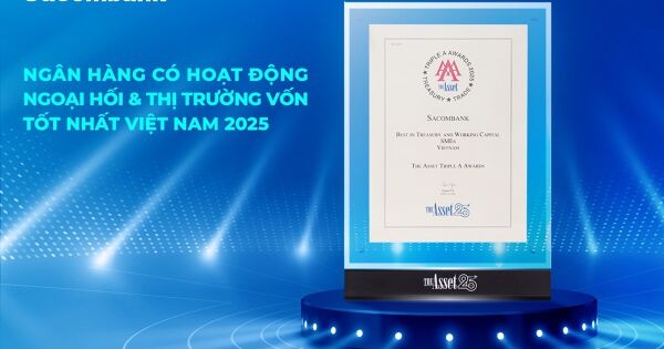 Sacombank 4 năm liền dẫn đầu lĩnh vực ngoại hối và thị trường vốn
