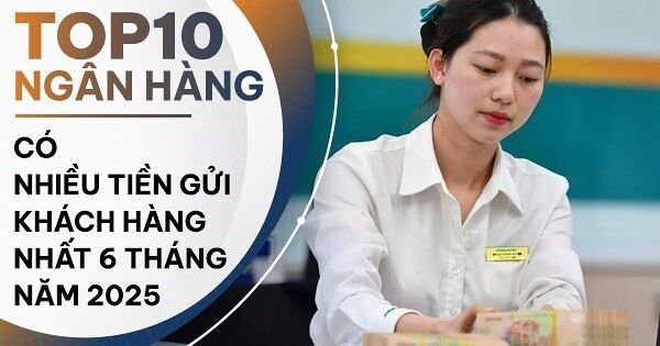 TOP 10 ngân hàng có nhiều tiền gửi nhất nửa đầu 2025: BIDV là quán quân, ABBank tăng mạnh nhất