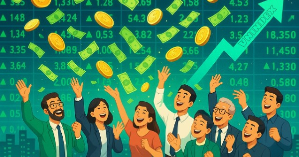Vì sao tiền ồ ạt đổ vào chứng khoán tạo thanh khoản không tưởng?