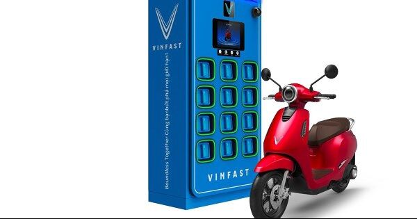 Lần đầu VinFast có mô hình đổi pin cho xe máy điện, mục tiêu 150.000 trạm toàn quốc