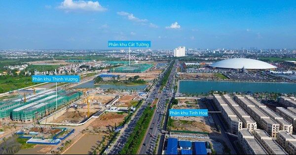 [Photostory] Nhộn nhịp thi công tại khu đô thị Vinhomes Cổ Loa, Hà Nội