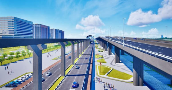 Đề xuất xây dựng tàu điện monorail dọc sông Hồng