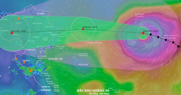 Siêu bão Ragasa cách Quảng Ninh 650 km
