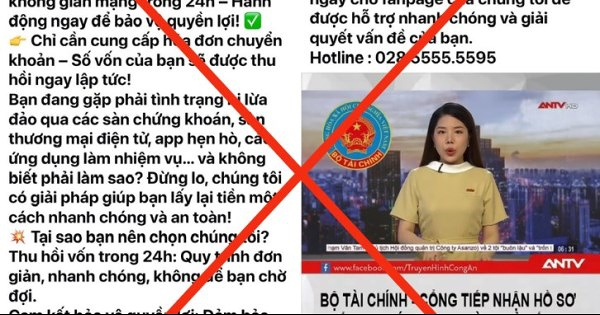 Cảnh báo fanpage giả danh Bộ Tài chính để chiếm đoạt tiền