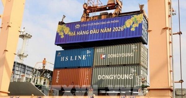 Năm 2026, Cảng Hải Phòng đặt mục tiêu sản lượng 60 triệu tấn