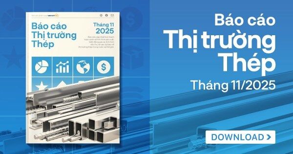 [Báo cáo] Thị trường thép tháng 11/2025: Tiêu thụ thép tăng trưởng mạnh