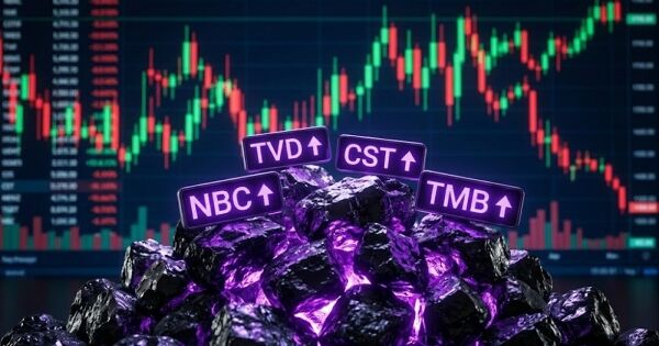 Cổ phiếu ngành than đồng loạt tăng trần giữa lúc thị trường phân hoá