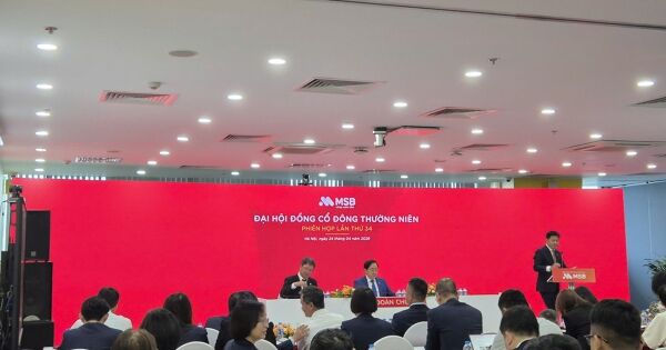 [LIVE] ĐHĐCĐ MSB: Quý I lãi 1.890 tỷ đồng, lãnh đạo nói về việc cổ phiếu ngân hàng được định giá thấp trên thị trường