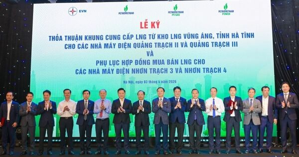 PV GAS ký thỏa thuận cung cấp khí LNG quy mô lớn cho các dự án điện trọng điểm