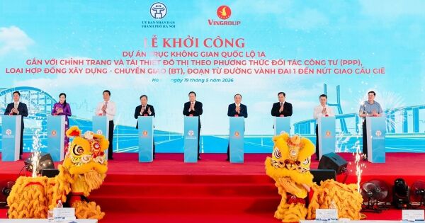 Vingroup khởi công dự án mở rộng quốc lộ 1A đoạn từ Vành đai 1 đến nút giao Cầu Giẽ quy mô 6 tỷ USD