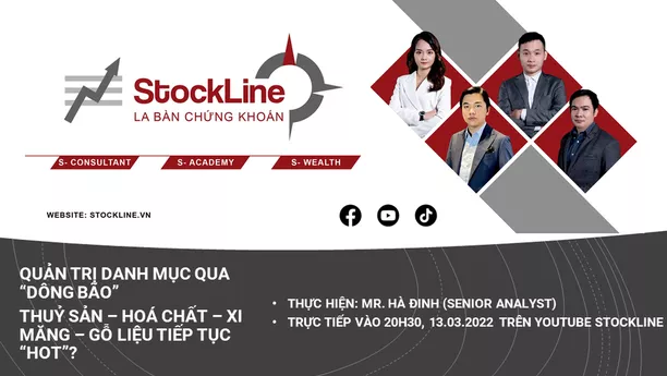 LIVESTREAM #7: KINH NGHIỆM QUẢN TRỊ DANH MỤC QUA “GIÔNG BÃO” THUỶ SẢN – HOÁ CHẤT – XI MĂNG – GỖ LIỆU TIẾP TỤC “HOT”? (13/03/2022)